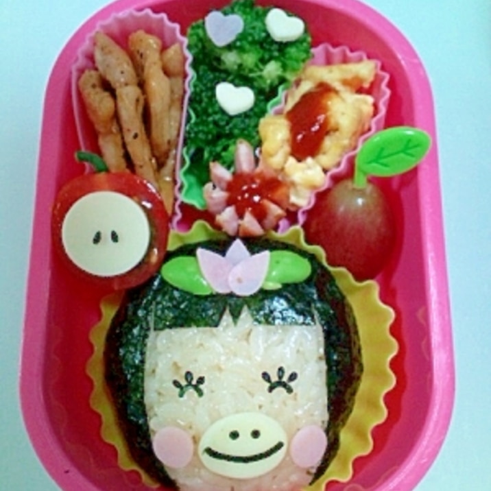 キャラ弁☆はなかっぱ♪ももかっぱちゃんお弁当